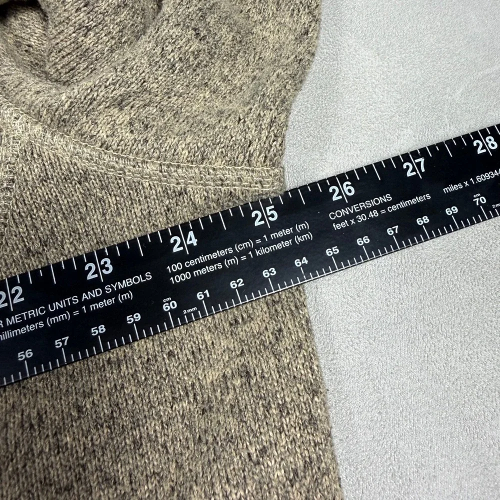 Y2K Mens The North Face Gordon Lyons Quarter Zip Sweater Fleece Tan XL